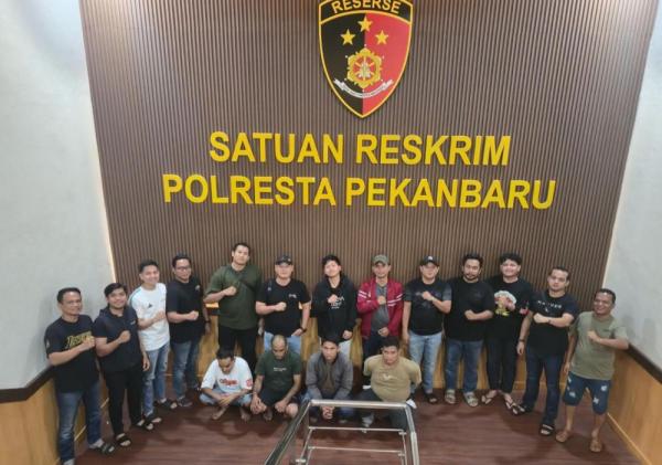 Aksi Premanisme Berkedok Penagihan, Debt Collector Ditangkap di Pekanbaru