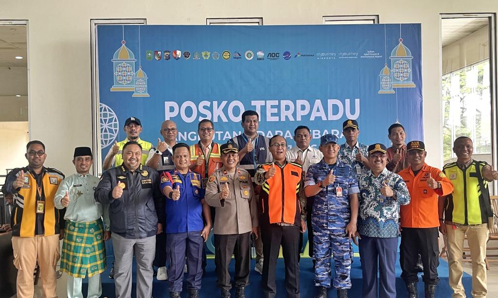 Posko Terpadu Bandara SSK II Pekanbaru Siap Hadapi Lonjakan Penumpang Lebaran 2025