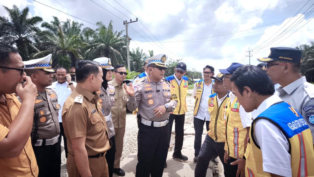 Dirlantas Polda Riau Tinjau Jalur Mudik di Pelalawan, Pastikan Keamanan Pemudik